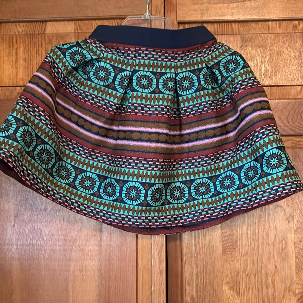 Nomad Anthro Holiday skater skirt